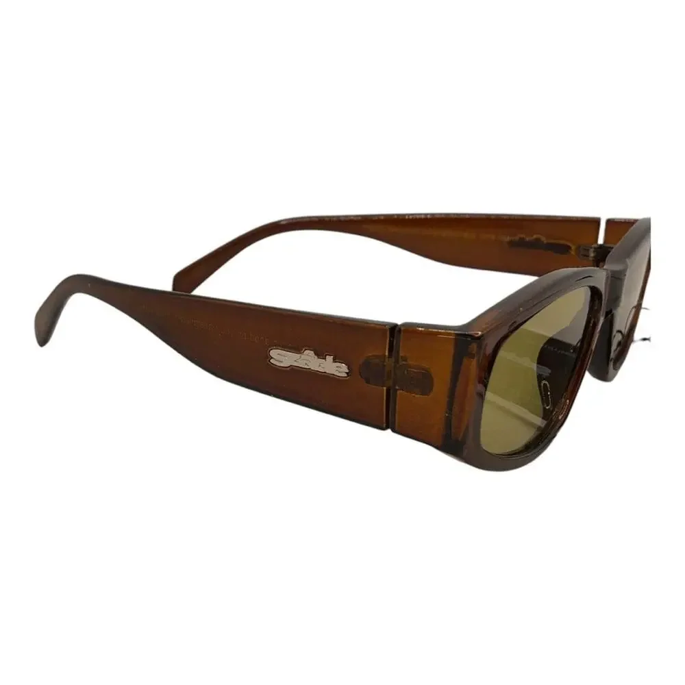 SZADE NIB Melba Sustainable On Trend Squared Off New Spice/Caper Sunglasses